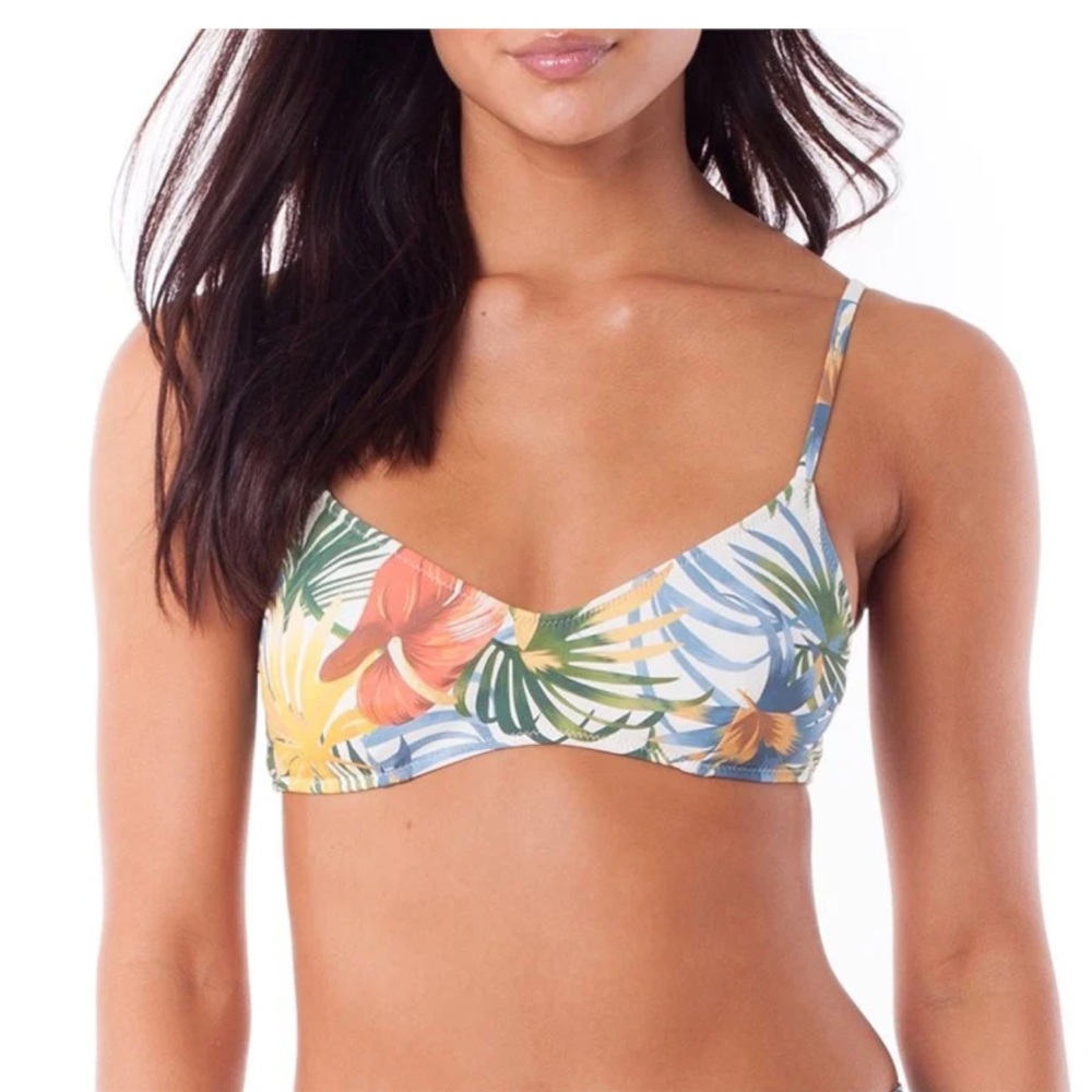 Rhythm Tropicana Trilette tropical bikini top size large